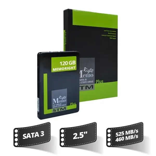 Memoright 120 Gb Stm Plus Sata3 Senkr Ssd(525/460)