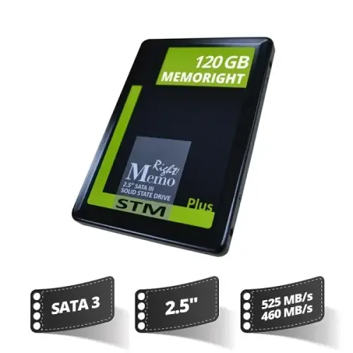 Memoright 120 Gb Stm Plus Sata3 Senkr Ssd(525/460)