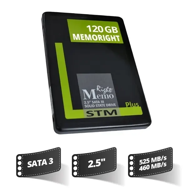 Memoright 120 Gb Stm Plus Sata3 Senkr Ssd(525/460)