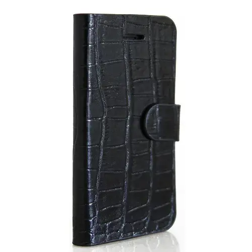M&W İphone 5 / 5S Siyah Deri Kılıf