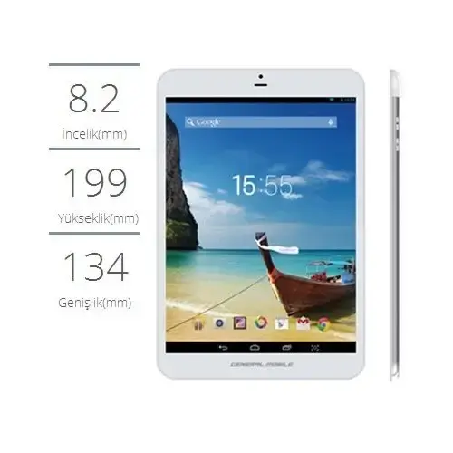 General Mobile Discovery Tab8 3G Tablet Pc (Beyaz)