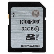 Kingston 32GB Class10 45MB/s UHS-I SDHC Hafıza Kartı SD10VG2/32GB