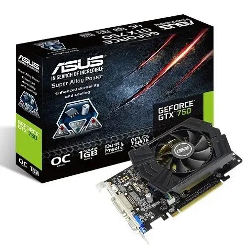 Asus GTX750 Phoc 128Bit 1Gb Ddr5 Ekran Kartı