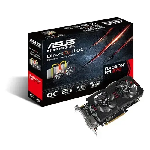 Asus R9 270 DC2 OC 2GB DDR5 256Bit HDMI DVI DX11.2