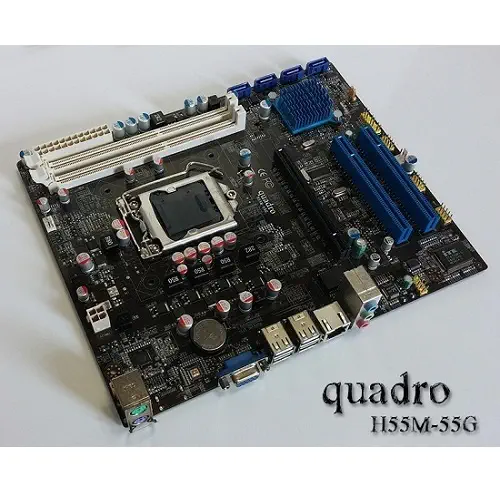 Quadro H55M-55G DDR3 S+V+GLAN 1156p 16x Anakart