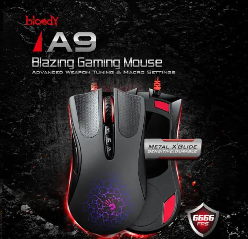 Bloody A9 Multi-Core Mouse USB Siyah Gamer