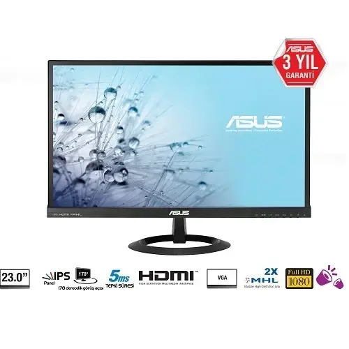 Asus VX239H 23″ 5ms (Analog+2xHDMI) Full HD IPS LED Monitör