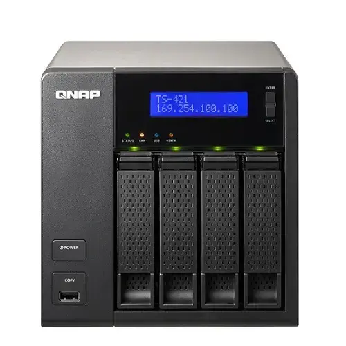 Qnap TS-421 4 Disk Yuvalı 1GB RAM Tower Nas Depolama Ünitesi