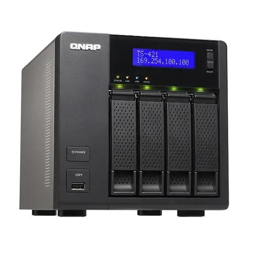 Qnap TS-421 4 Disk Yuvalı 1GB RAM Tower Nas Depolama Ünitesi