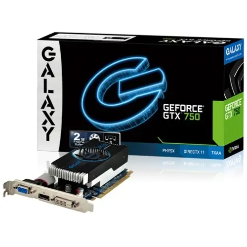 Galaxy GTX750 OC 2GB DDR5 128Bit VGA/HDMI/DVI Ekran Kartı