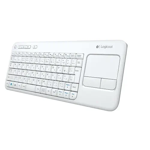 Logitech K400 Kablosuz Touch Unifying Klavye - Beyaz
