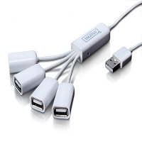 Digitus DA-70216 USB 2.0 4 Port Çoklayıcı - Beyaz