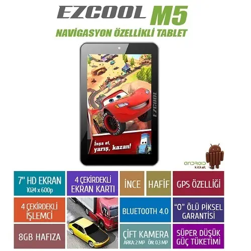 Ezcool M5 8GB Quad 7″ HD Tablet 