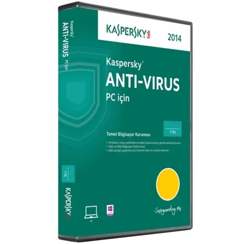 Kaspersky Antivirüs 2014 Türkçe 2 Kullanıcı 1 Yıl