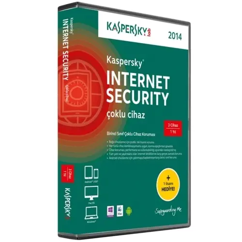 Kaspersky Internet Security 2014 Türkçe 3+1 Kull.