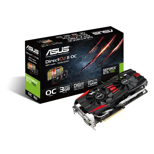 Asus GTX780 DC2OC 384Bit 3GB DDR5 DVI/ HDMI 16x Nvidia Ekran Kartı