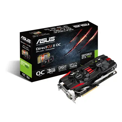 Asus GTX780 DC2OC 384Bit 3GB DDR5 DVI/ HDMI 16x Nvidia Ekran Kartı