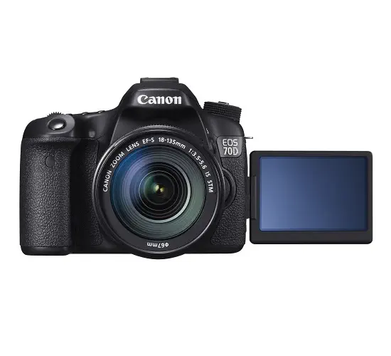 Canon Eos 70D 20.2 Mp 3.″ Lcd +18-135mm Stm Lens SLR Fotoğraf Makinası
