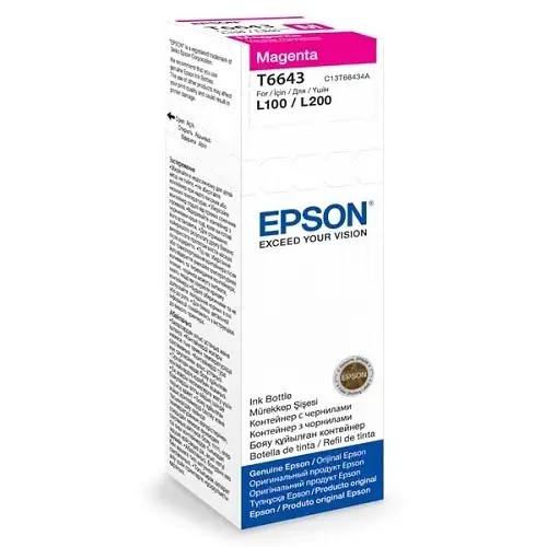 Epson C13T66434A Kırmızı Kartuş EP/M 70Ml(L100-L200)