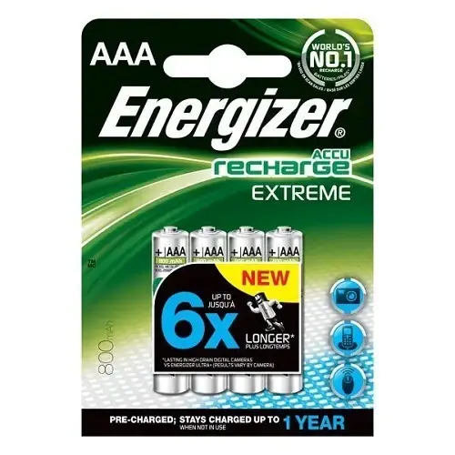 Energizer E20-0012 800mAH AAA Tipi Şarj Edilmiş Kalem Pil