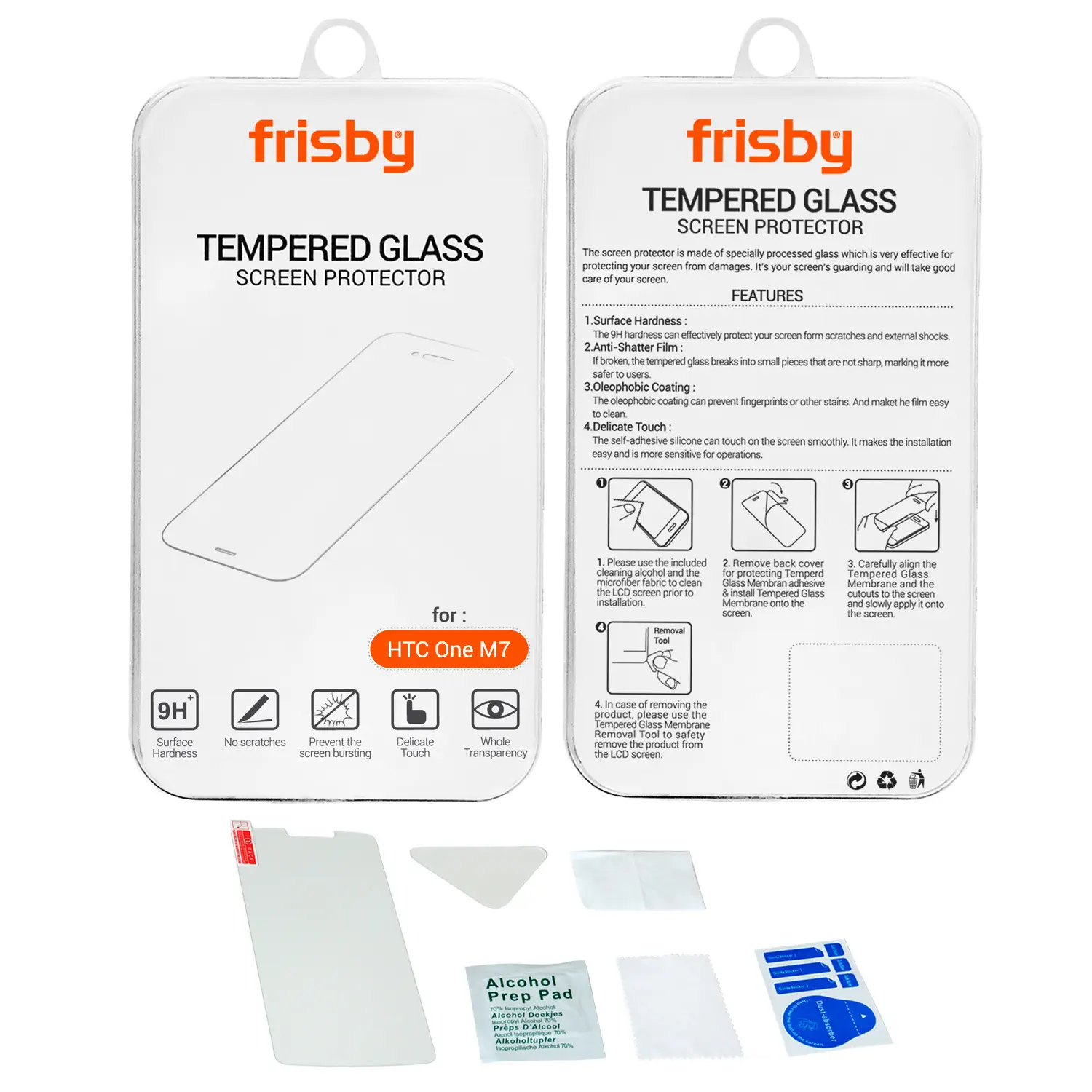 Frisby Ftg-HT7080 HTC One M7 TEempered Glass