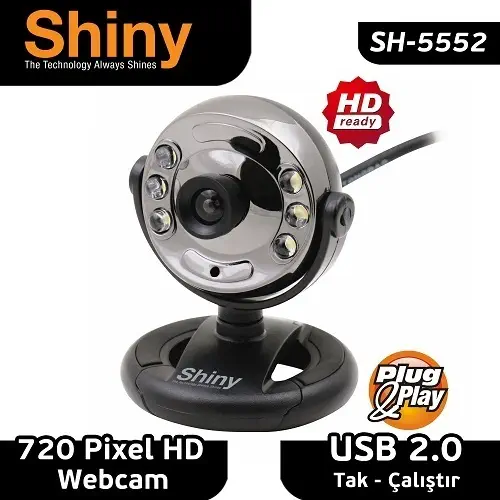 Inca SH-5552 Shiny 5 Megapiksel Işıklı Webcam