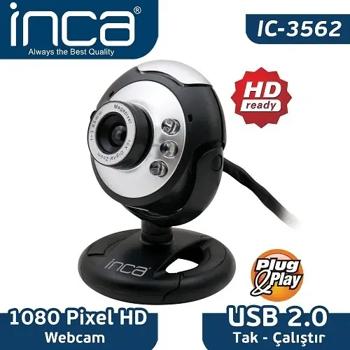 Inca IC-3562 Exclusive Serisi 6 Megapiksel Webcam