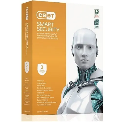 Nod32 Eset Smart Security Türkçe 3 Kullanıcı 8.0
