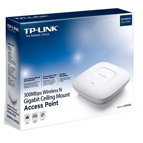 Tp-Link EAP120 300MBps Tavan Tipi AP + PoE