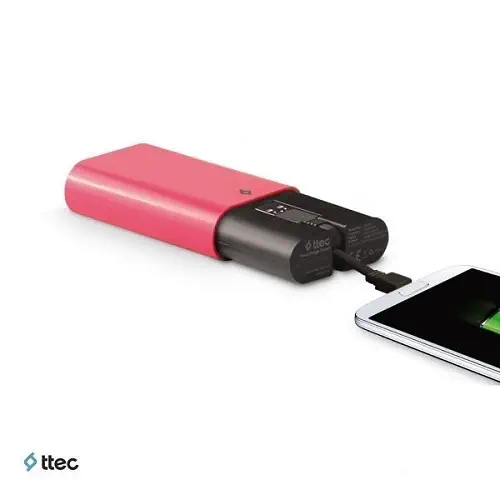 Ttec Easysharge Smart Taşınabilir Şarj Cihazı 5600mAH Pembe