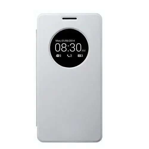 Asus Zenfone 5 View Flip Cover White Kılıf