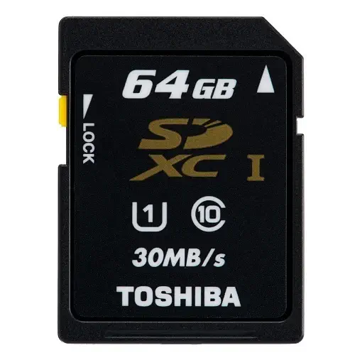 Toshiba 64 GB Secure Digital SDXC (C10 30MB/s) Hafıza Kartı