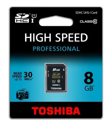 Toshiba 8 GB Secure Digital SDHC C10 30MB/sn Hafıza Kartı