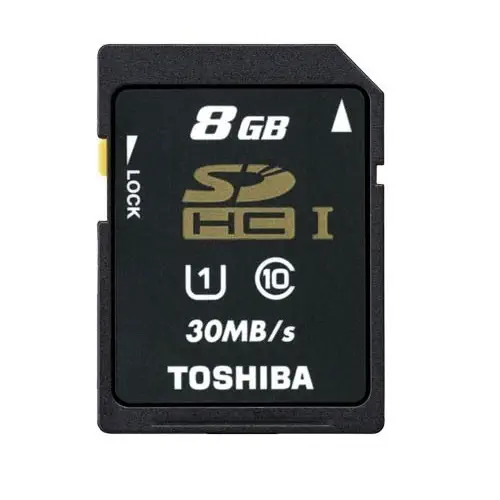 Toshiba 8 GB Secure Digital SDHC C10 30MB/sn Hafıza Kartı