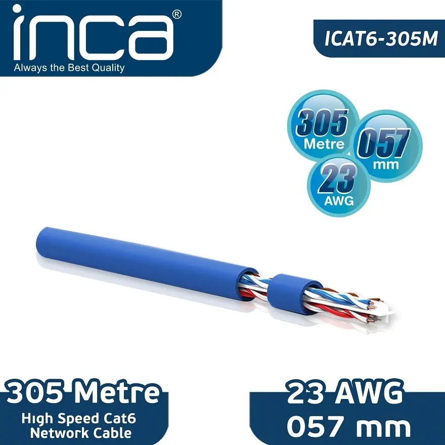 Inca ICAT-305 23AWG Cat6 Kablo - incehesap.com