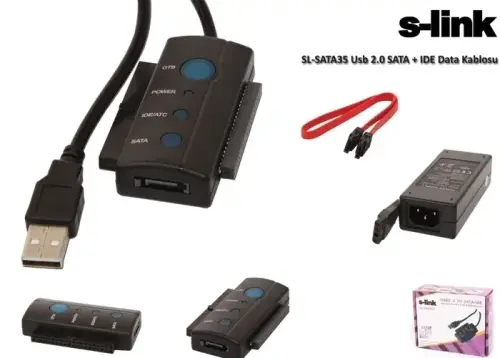 S-link SL-SATA35 USB 2.0 to SATA+IDE Kablo