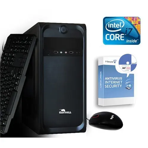 CaseBull PCI7120181VGW8S Intel Core i7 640LM 8GB 1TB + 120GB SSD Masaüstü Bilgisayar +Antivirüs Hediyeli