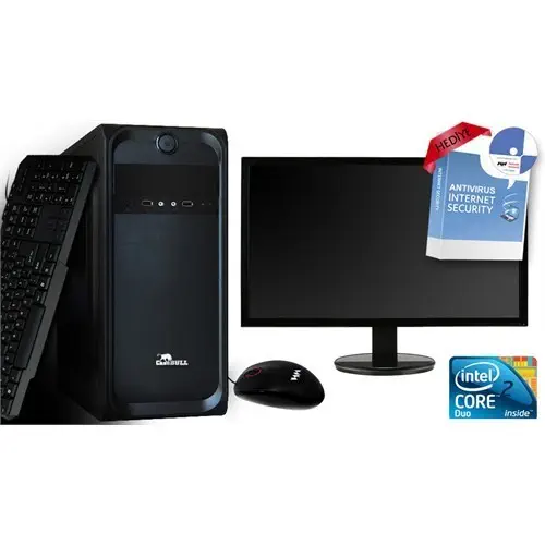 CaseBull PCE84322OBMW8S Intel Core 2 Duo E8400 3.0GHz 2GB 320GB 18.5″ LED Masaüstü Bilgisayar + Antivirüs Hediyeli