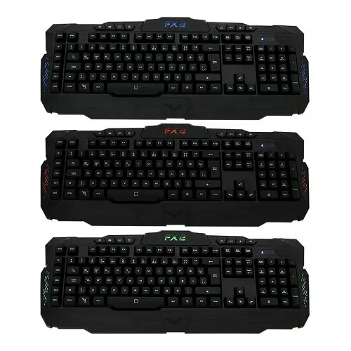 Frisby FK-G406QU FX-2 Pro Arka Aydınlatmalı USB Multimedya Kablolu Siyah Gaming Klavye