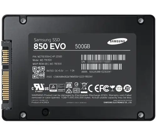 Samsung 850 Evo 500GB 540MB/520MB/s SSD Disk - MZ-75E500BW