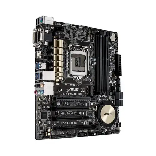 ASUS H97M-Plus DDR3 S+V+GLAN+ DVI HDMI 1150p Anakart - incehesap.com