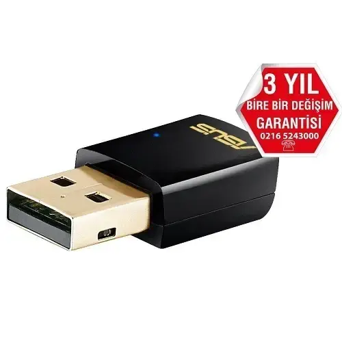 Asustek USB-AC51 AC600 D.Band USB Adaptör