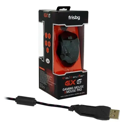 Frisby FM-G 3280 GX6 Pro Gaming Makro Mouse + Mouse Pad