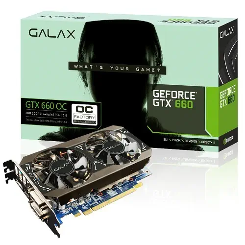 Galaxy GTX660 OC 3GB DDR5 192Bit 2xDvı/Hdmı/DP Ekran Kartı