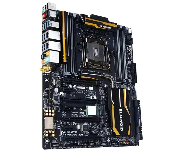 Gigabyte GA-X99-UD5 WIFI Intel X99 Exp. DDR4 3333MHz(O.C.) Sata 3 M.2 USB 3.0 Wifi+BT E-ATX Anakart