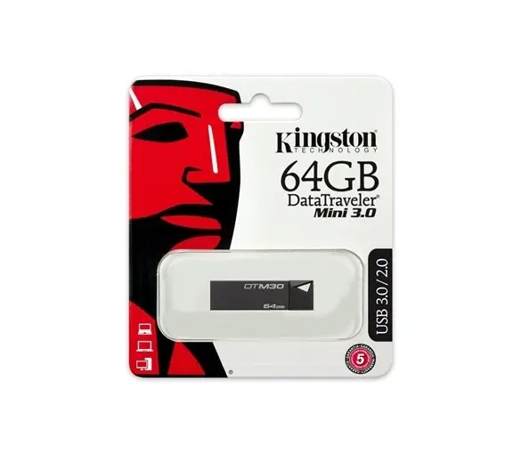 Kingston 64 Gb USB 3.0 DTM30/64GB DT Mini Bellek