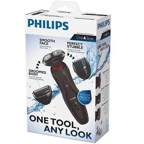 Philips YS534/17 Click Style Islak / Kuru Şarjlı Erkek Bakım Kiti