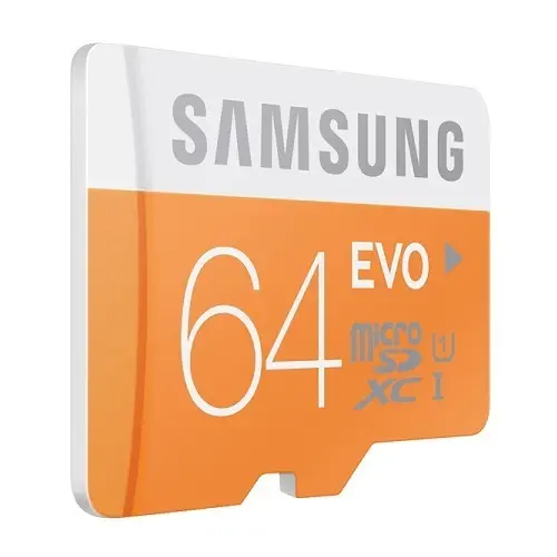 Samsung 64 GB MicroSD EVO Class10 48MB/s Hafıza Kartı