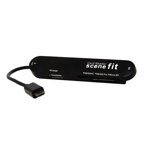 S-link SMG-420 USB Micro 5P to USB Hub + Kart Okuyucu