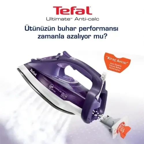 Tefal FV9640 Ultimate 400 Anti-Calc 2600W Buharlı Ütü (Teşhir)